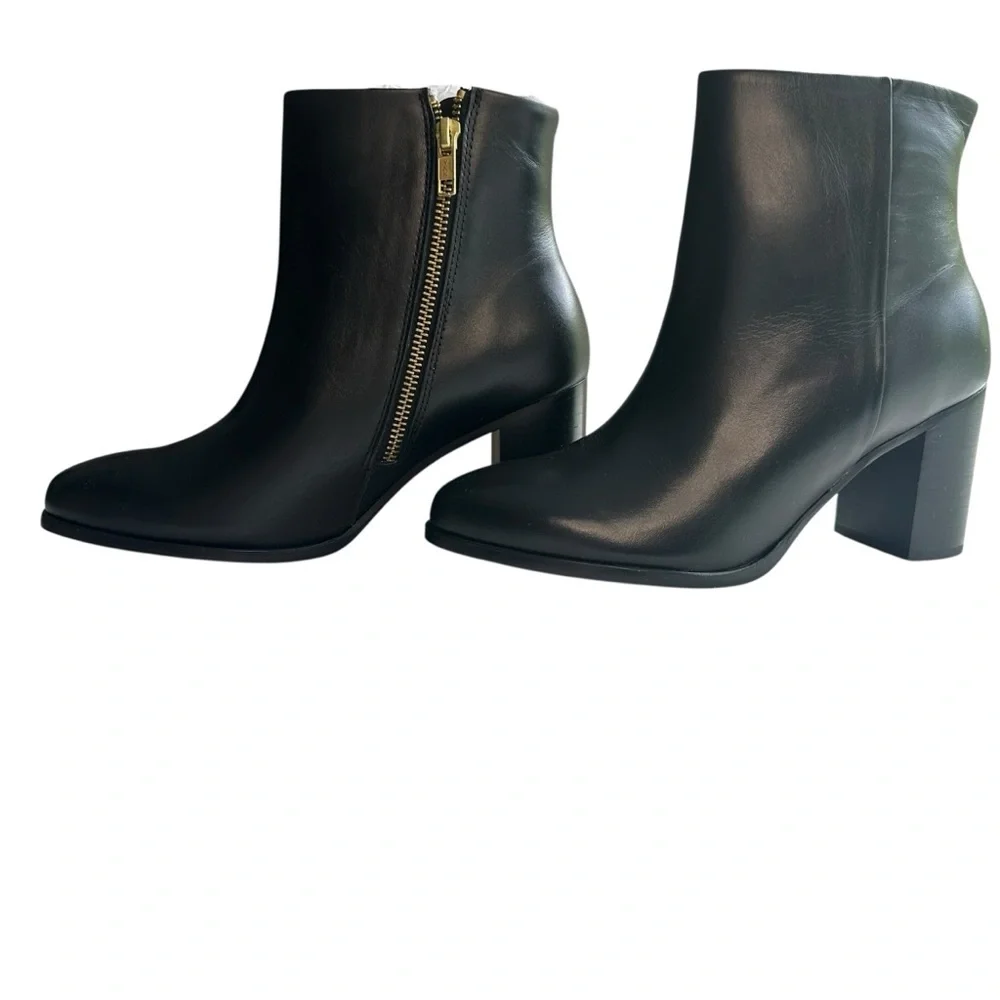 Nisolo 100% Leather Women's Lia Heeled Bootie Black Size 7 NIB - Picture 4 of 9